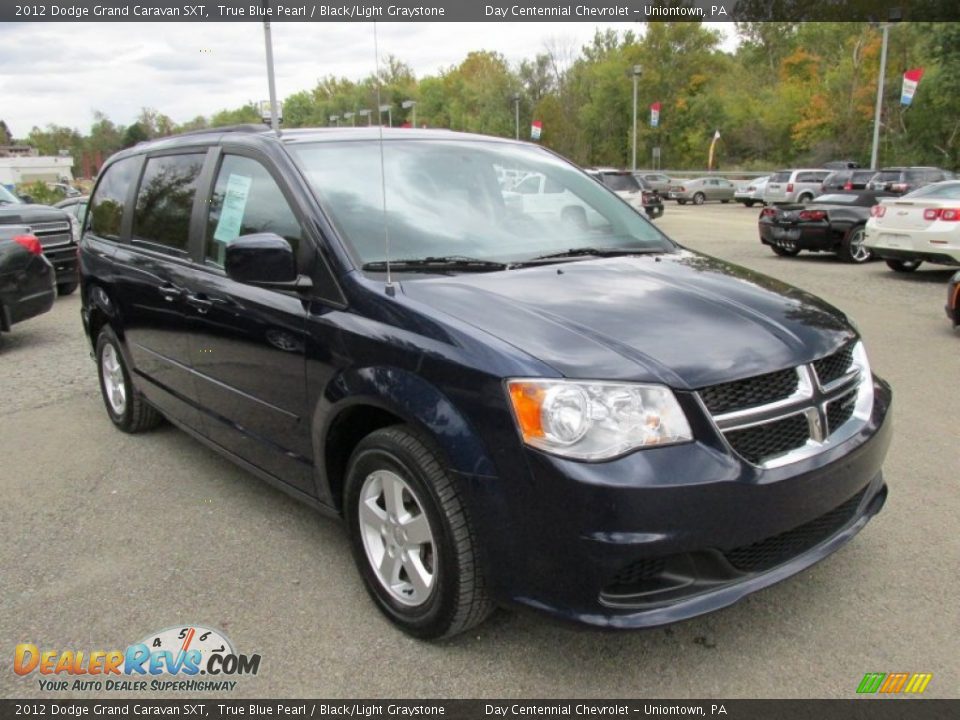 2012 Dodge Grand Caravan SXT True Blue Pearl / Black/Light Graystone Photo #12