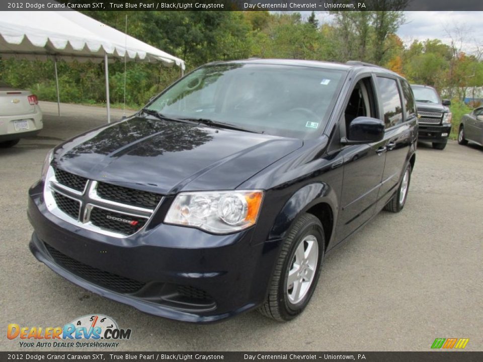 2012 Dodge Grand Caravan SXT True Blue Pearl / Black/Light Graystone Photo #14