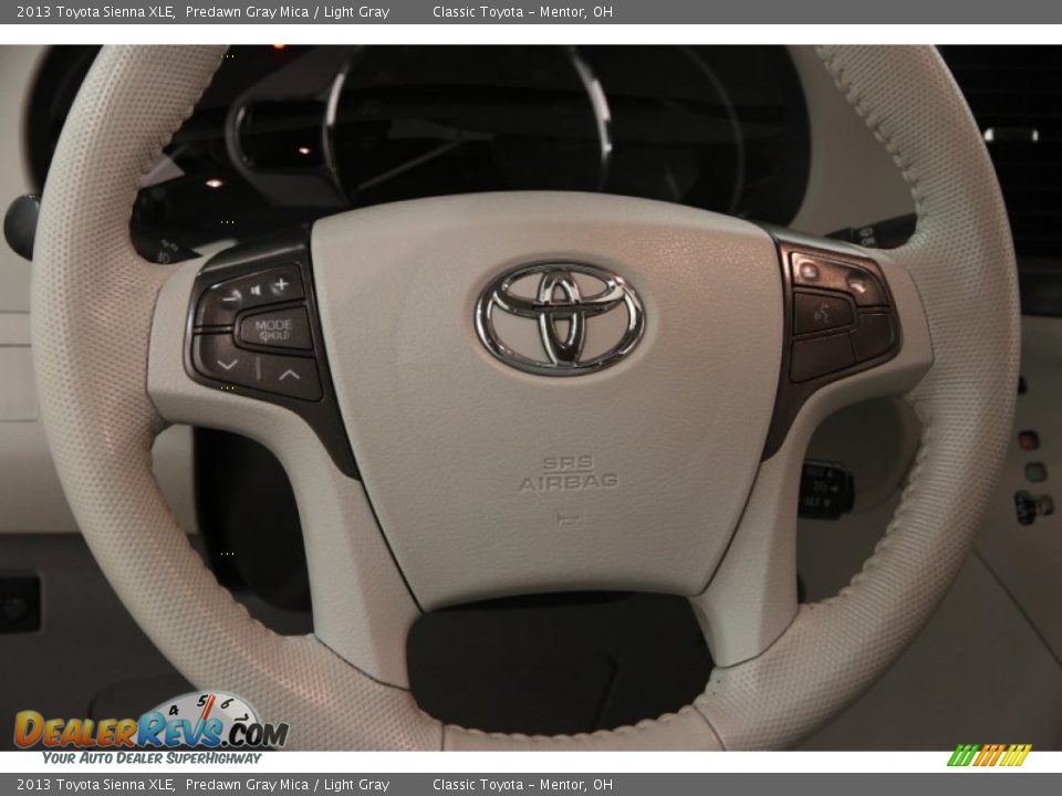 2013 Toyota Sienna XLE Predawn Gray Mica / Light Gray Photo #8