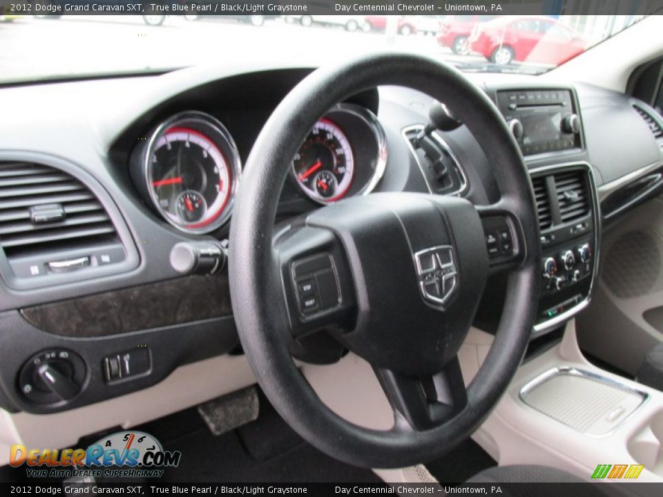 2012 Dodge Grand Caravan SXT True Blue Pearl / Black/Light Graystone Photo #25