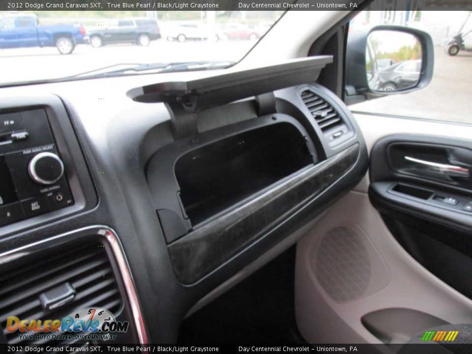 2012 Dodge Grand Caravan SXT True Blue Pearl / Black/Light Graystone Photo #29