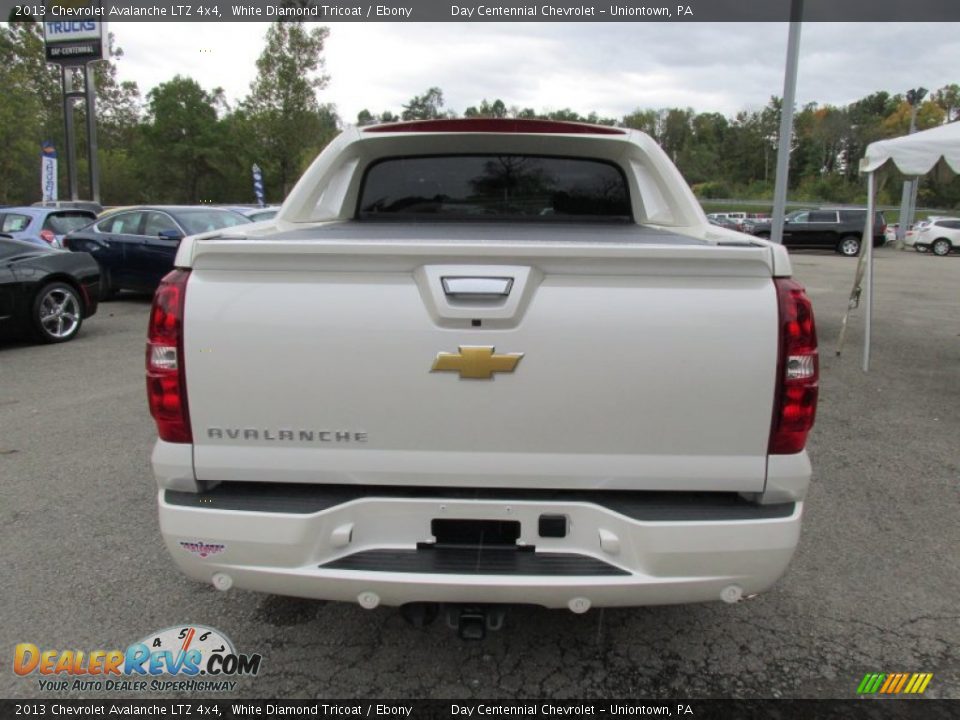 2013 Chevrolet Avalanche LTZ 4x4 White Diamond Tricoat / Ebony Photo #6