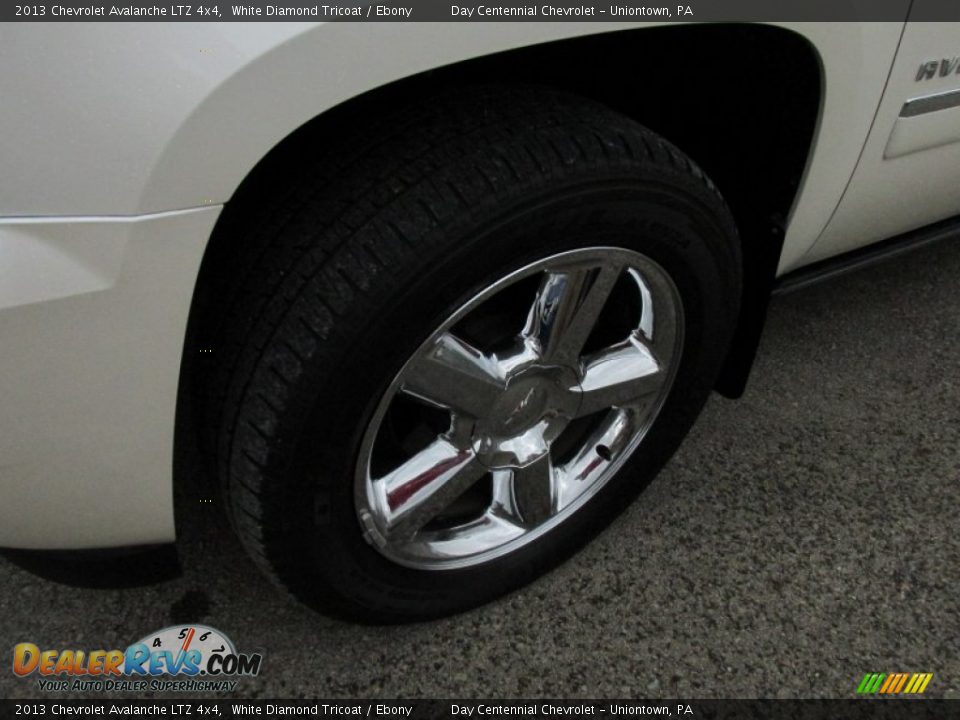 2013 Chevrolet Avalanche LTZ 4x4 White Diamond Tricoat / Ebony Photo #14