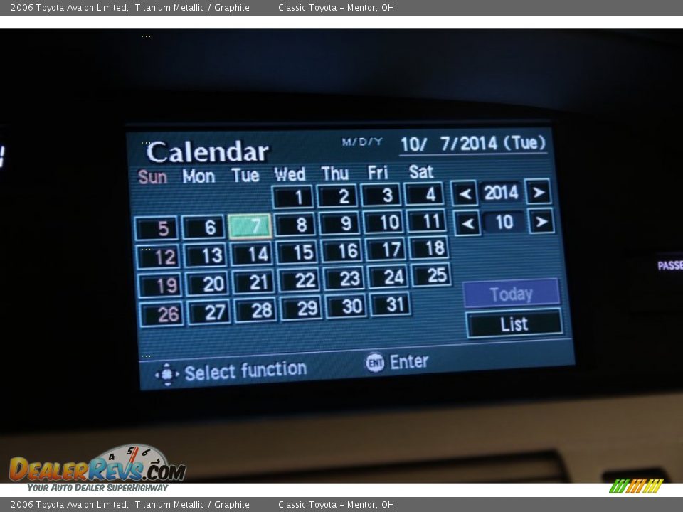 2006 Toyota Avalon Limited Titanium Metallic / Graphite Photo #22