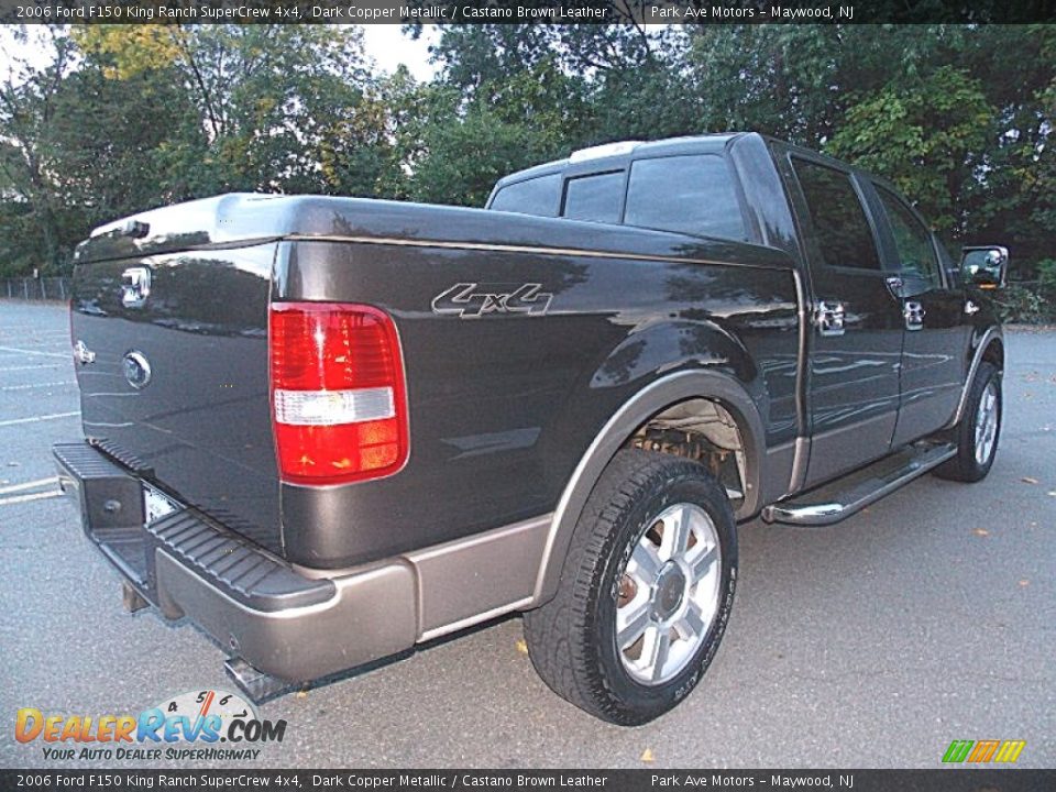 2006 Ford F150 King Ranch SuperCrew 4x4 Dark Copper Metallic / Castano Brown Leather Photo #6