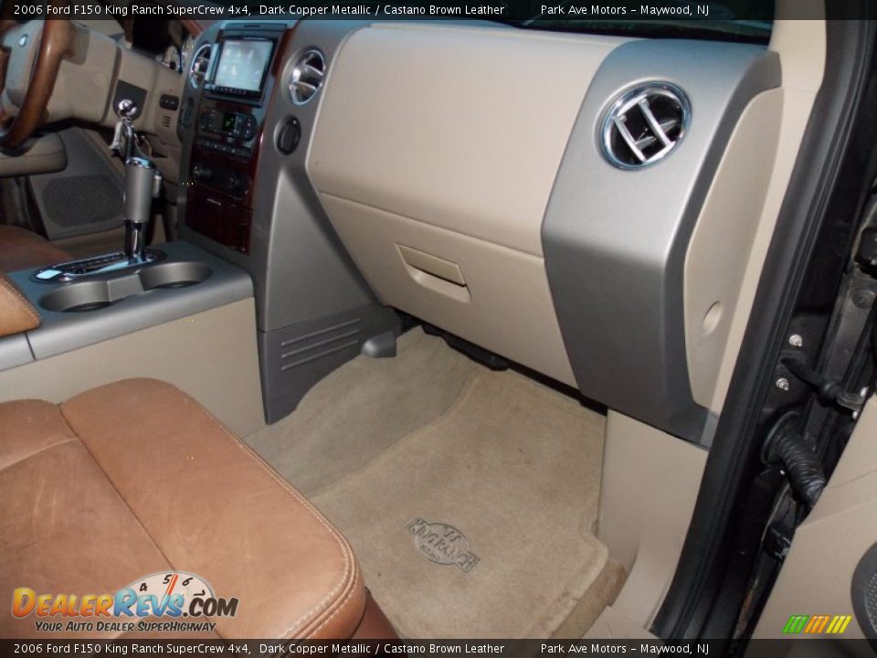 2006 Ford F150 King Ranch SuperCrew 4x4 Dark Copper Metallic / Castano Brown Leather Photo #22