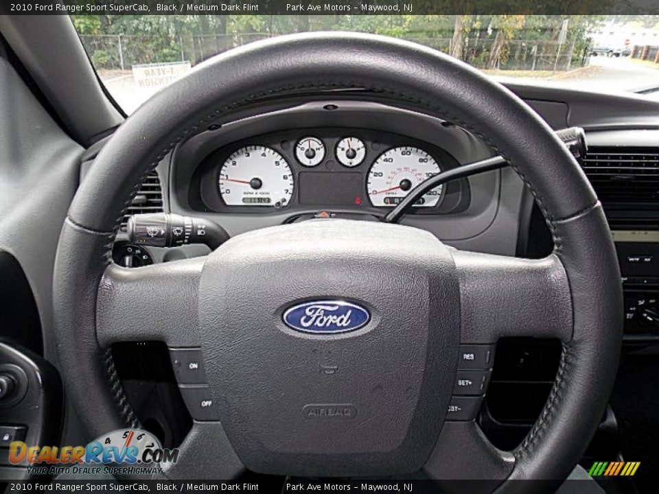 2010 Ford Ranger Sport SuperCab Black / Medium Dark Flint Photo #23