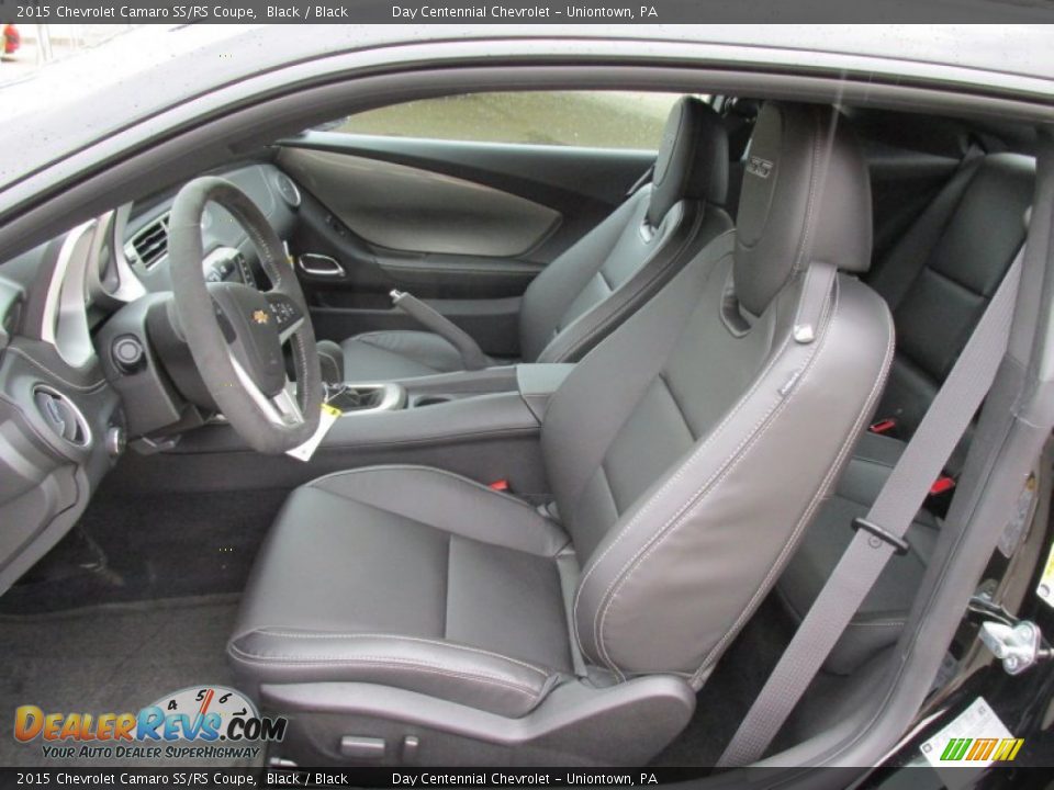Black Interior - 2015 Chevrolet Camaro SS/RS Coupe Photo #13
