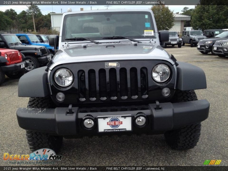 2015 Jeep Wrangler Willys Wheeler 4x4 Billet Silver Metallic / Black Photo #2