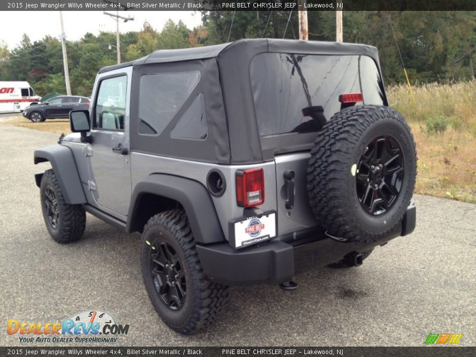 2015 Jeep Wrangler Willys Wheeler 4x4 Billet Silver Metallic / Black Photo #4