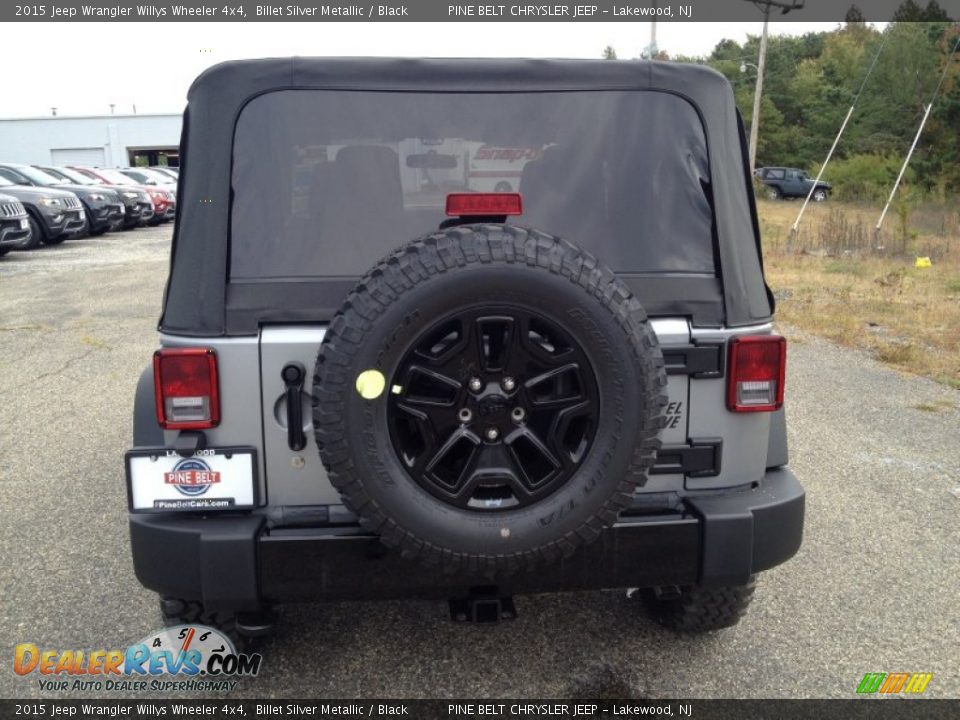 2015 Jeep Wrangler Willys Wheeler 4x4 Billet Silver Metallic / Black Photo #5