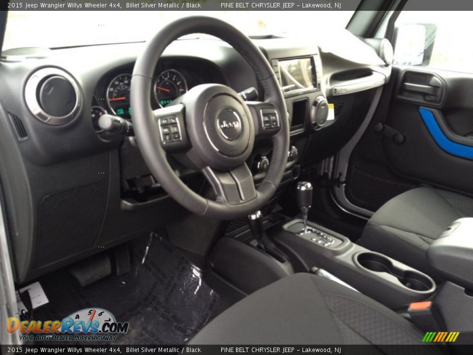 2015 Jeep Wrangler Willys Wheeler 4x4 Billet Silver Metallic / Black Photo #7