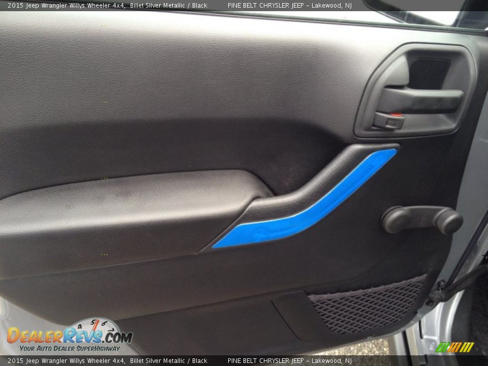 2015 Jeep Wrangler Willys Wheeler 4x4 Billet Silver Metallic / Black Photo #8