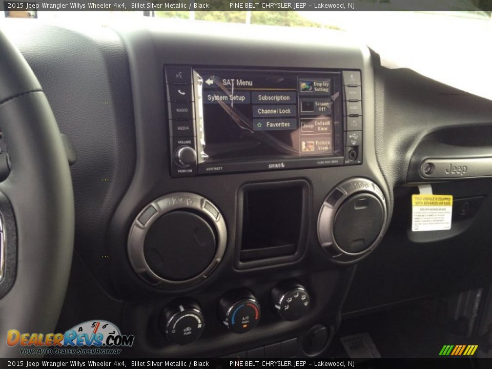 2015 Jeep Wrangler Willys Wheeler 4x4 Billet Silver Metallic / Black Photo #10