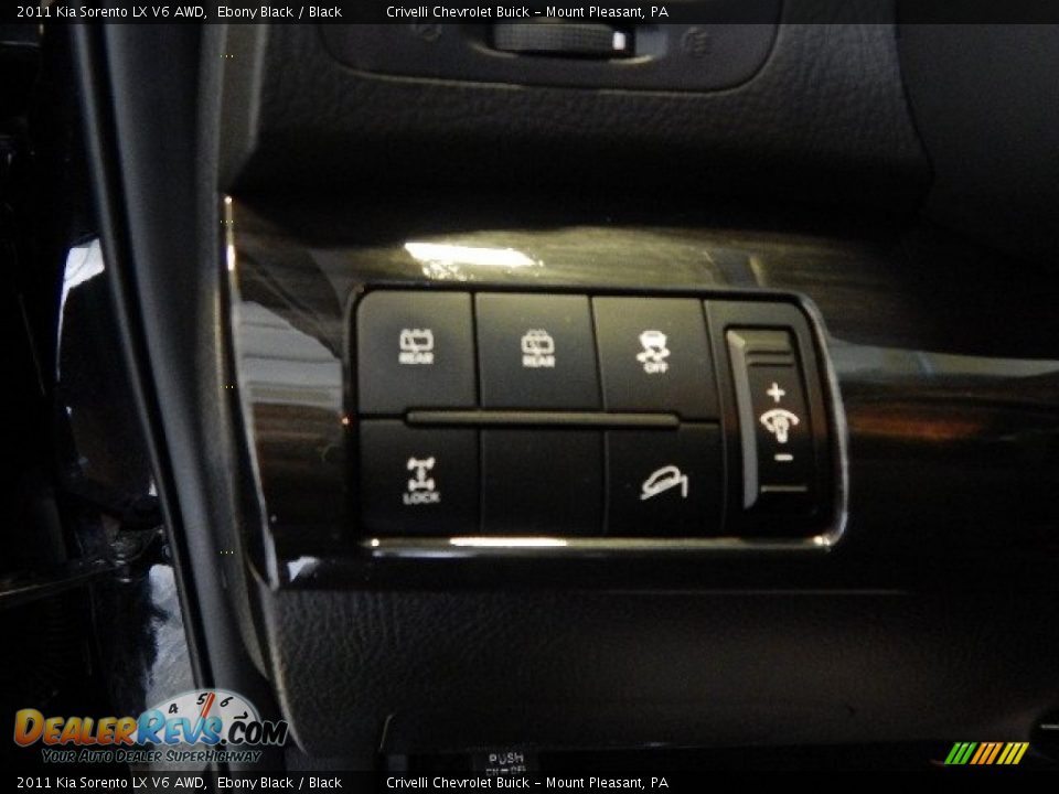 2011 Kia Sorento LX V6 AWD Ebony Black / Black Photo #15