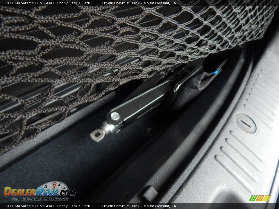 2011 Kia Sorento LX V6 AWD Ebony Black / Black Photo #24