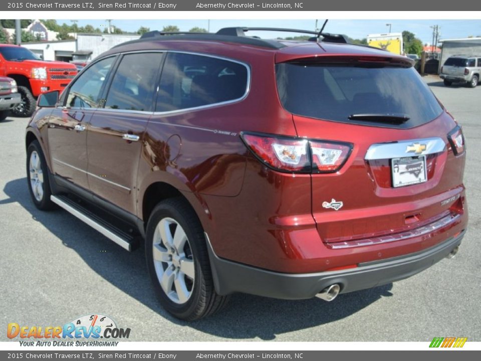 2015 Chevrolet Traverse LTZ Siren Red Tintcoat / Ebony Photo #4
