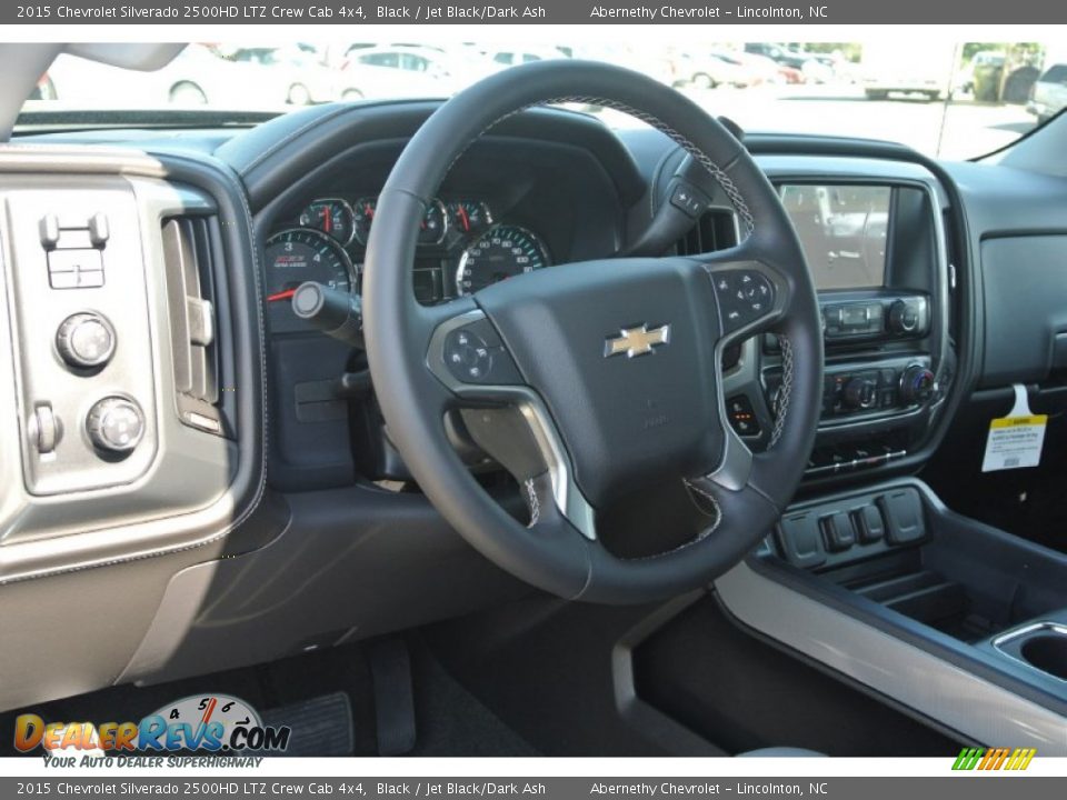 2015 Chevrolet Silverado 2500HD LTZ Crew Cab 4x4 Black / Jet Black/Dark Ash Photo #21