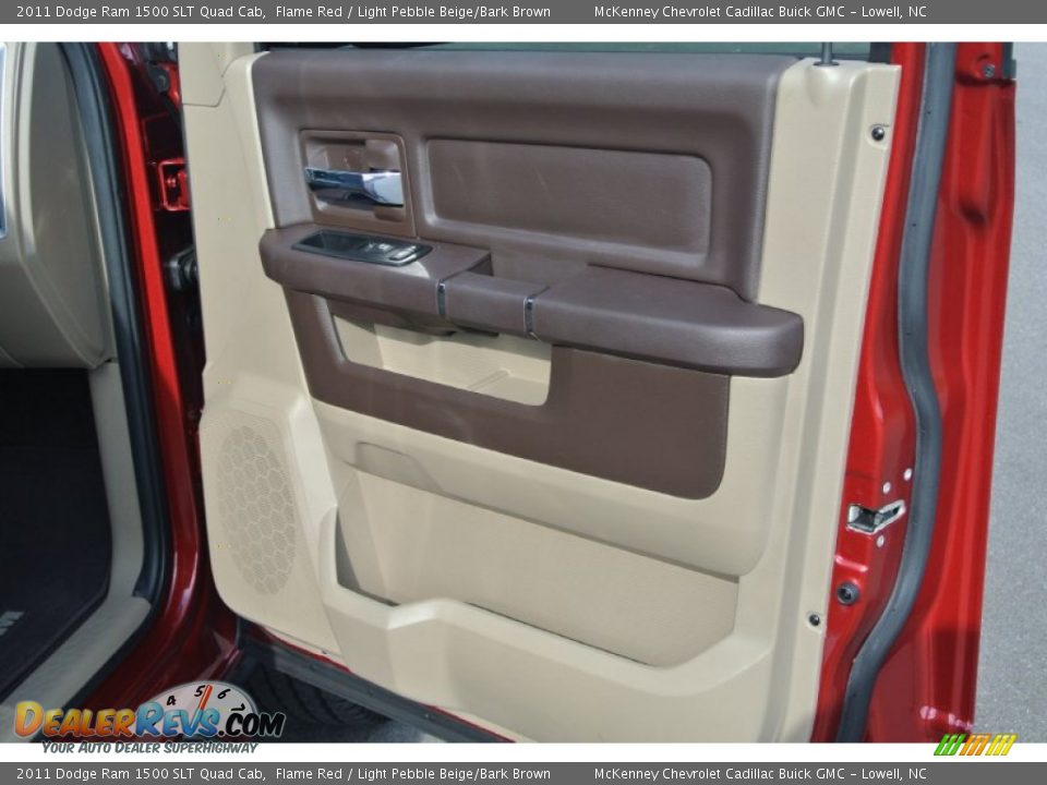 2011 Dodge Ram 1500 SLT Quad Cab Flame Red / Light Pebble Beige/Bark Brown Photo #22