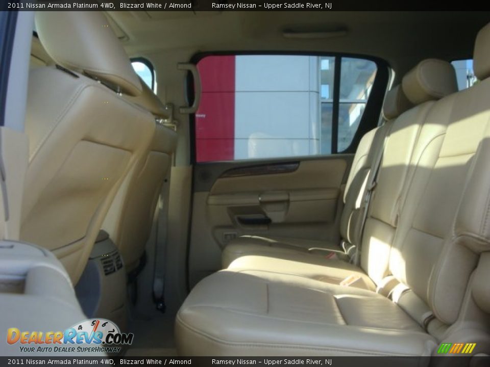 2011 Nissan Armada Platinum 4WD Blizzard White / Almond Photo #15