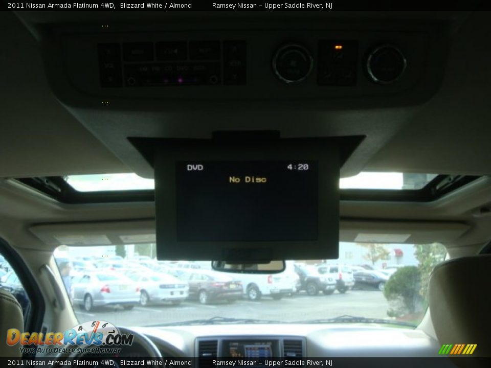 2011 Nissan Armada Platinum 4WD Blizzard White / Almond Photo #16