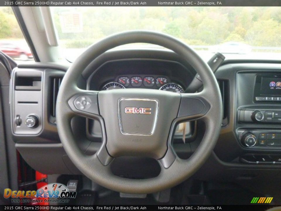 2015 GMC Sierra 2500HD Regular Cab 4x4 Chassis Steering Wheel Photo #18