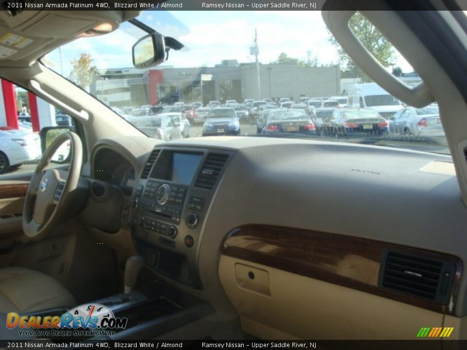 2011 Nissan Armada Platinum 4WD Blizzard White / Almond Photo #19