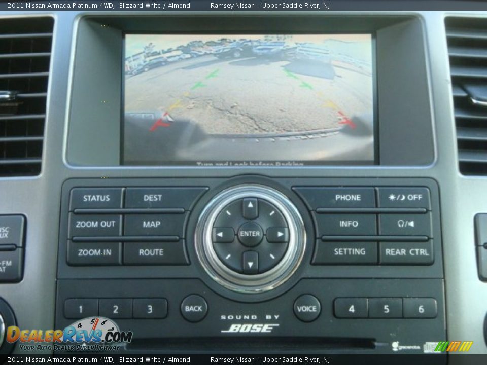 2011 Nissan Armada Platinum 4WD Blizzard White / Almond Photo #23
