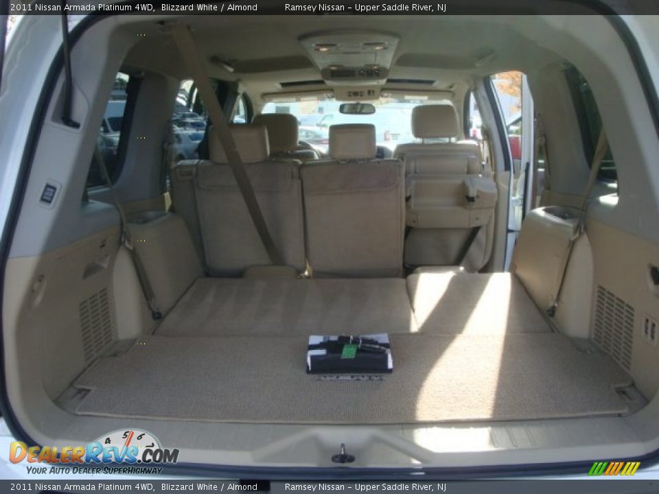 2011 Nissan Armada Platinum 4WD Blizzard White / Almond Photo #27