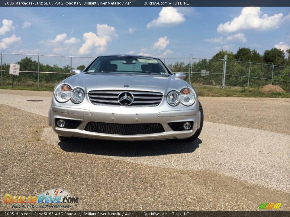 2005 Mercedes-Benz SL 65 AMG Roadster Brilliant Silver Metallic / Ash Photo #3