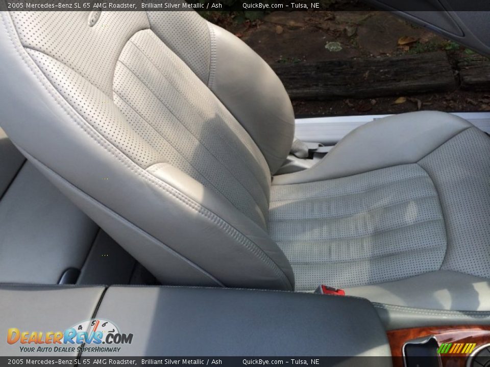 2005 Mercedes-Benz SL 65 AMG Roadster Brilliant Silver Metallic / Ash Photo #7