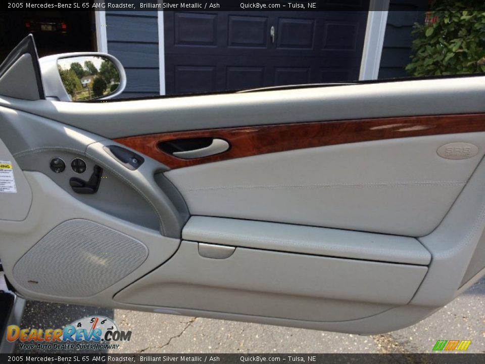 2005 Mercedes-Benz SL 65 AMG Roadster Brilliant Silver Metallic / Ash Photo #9
