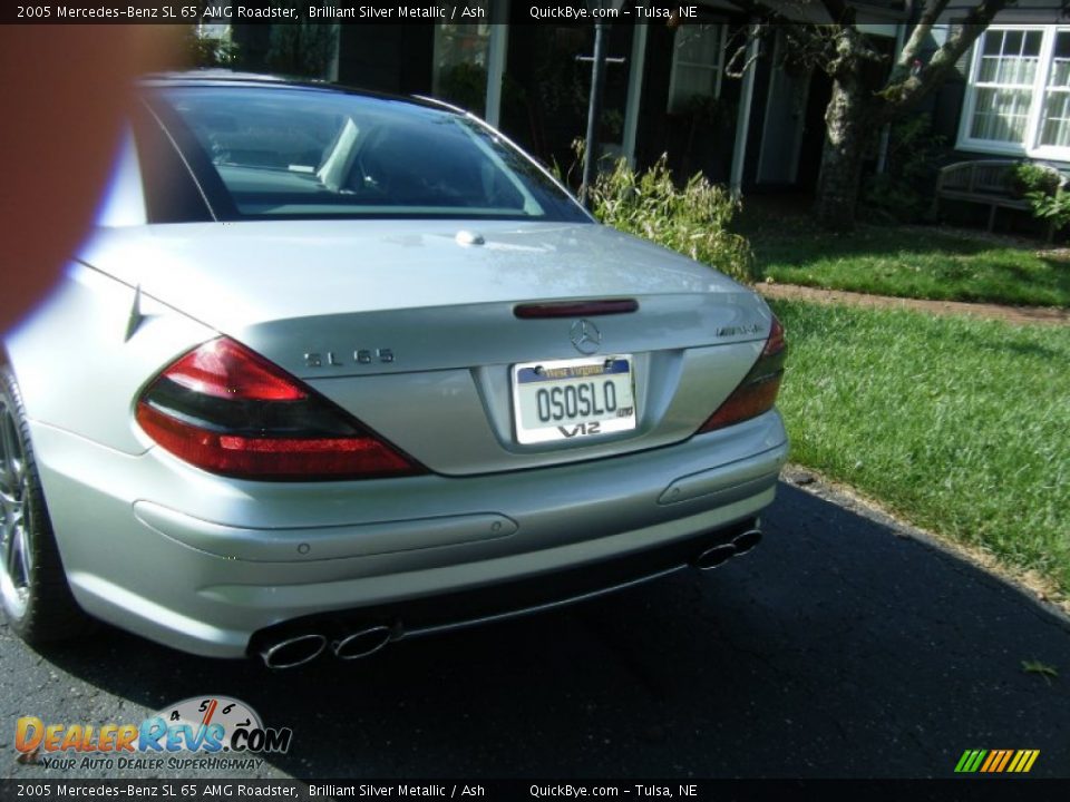 2005 Mercedes-Benz SL 65 AMG Roadster Brilliant Silver Metallic / Ash Photo #14
