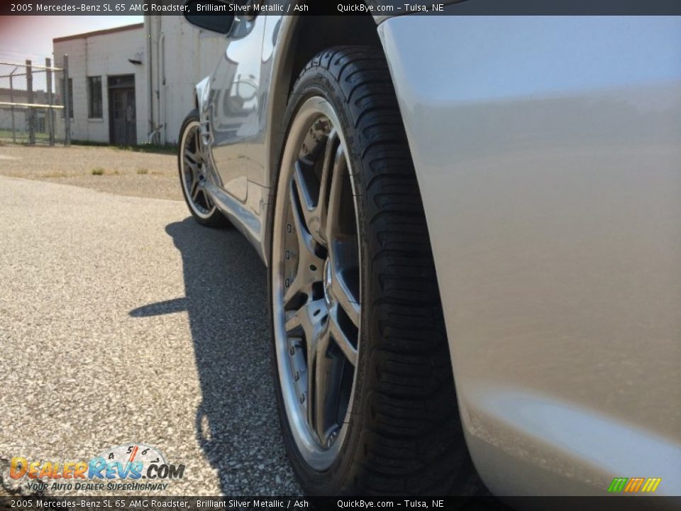 2005 Mercedes-Benz SL 65 AMG Roadster Brilliant Silver Metallic / Ash Photo #19