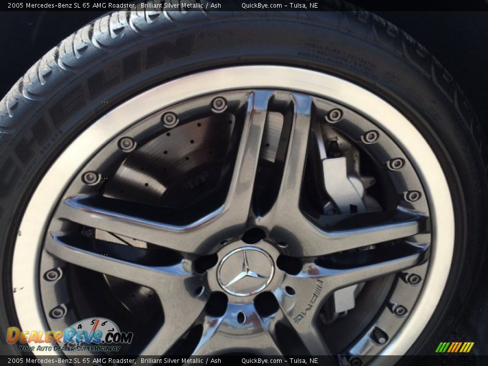 2005 Mercedes-Benz SL 65 AMG Roadster Brilliant Silver Metallic / Ash Photo #22