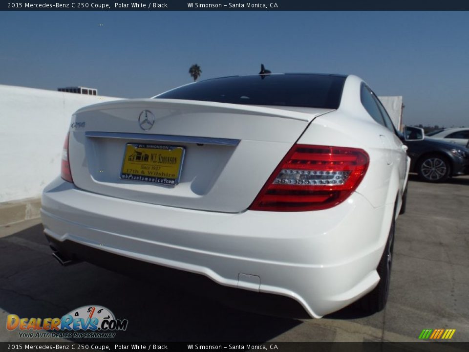 2015 Mercedes-Benz C 250 Coupe Polar White / Black Photo #4