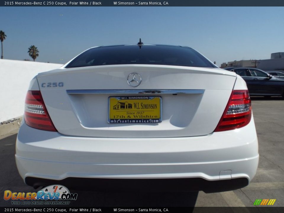 2015 Mercedes-Benz C 250 Coupe Polar White / Black Photo #5