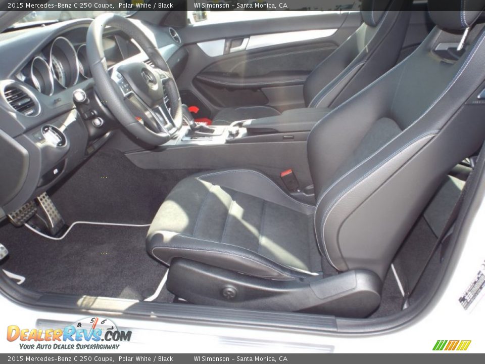 2015 Mercedes-Benz C 250 Coupe Polar White / Black Photo #7