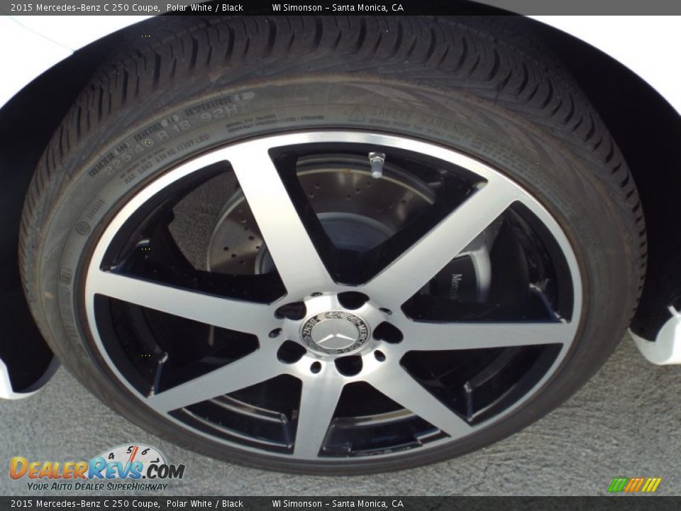 2015 Mercedes-Benz C 250 Coupe Polar White / Black Photo #10