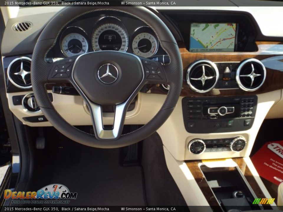 2015 Mercedes-Benz GLK 350 Black / Sahara Beige/Mocha Photo #9