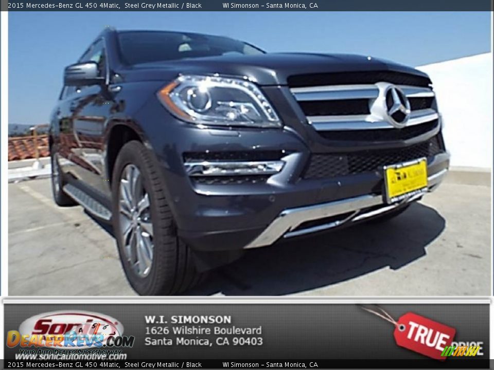 2015 Mercedes-Benz GL 450 4Matic Steel Grey Metallic / Black Photo #1