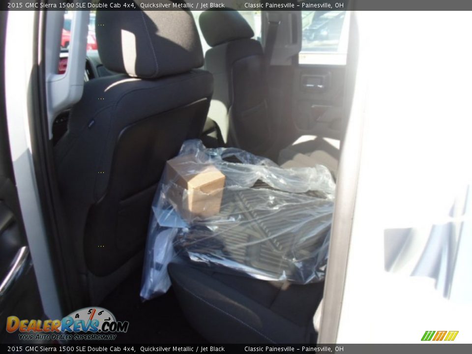 2015 GMC Sierra 1500 SLE Double Cab 4x4 Quicksilver Metallic / Jet Black Photo #5