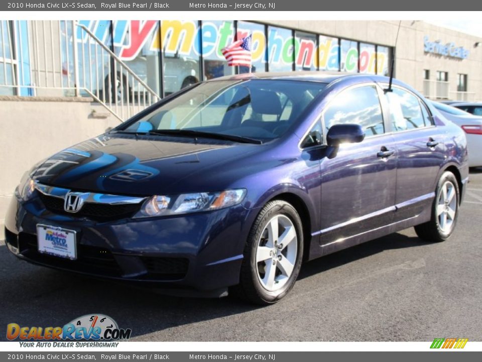 2010 Honda Civic LX-S Sedan Royal Blue Pearl / Black Photo #1