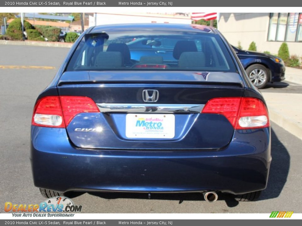 2010 Honda Civic LX-S Sedan Royal Blue Pearl / Black Photo #6