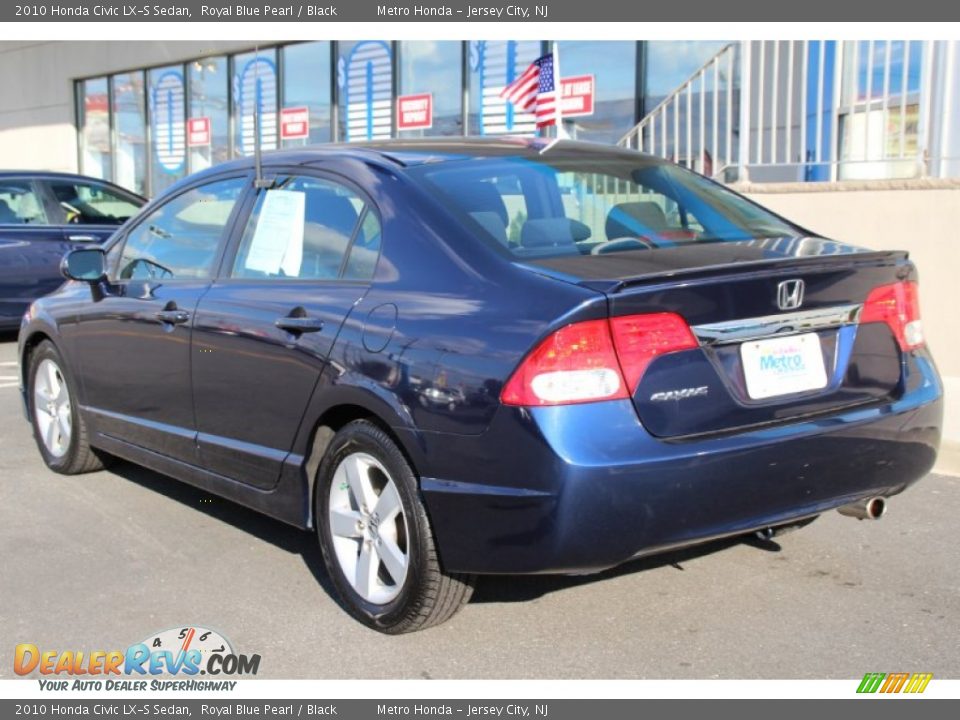 2010 Honda Civic LX-S Sedan Royal Blue Pearl / Black Photo #7