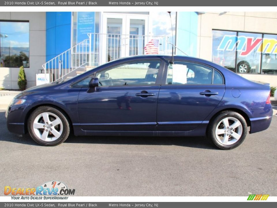 2010 Honda Civic LX-S Sedan Royal Blue Pearl / Black Photo #8