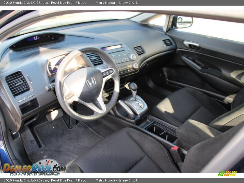 2010 Honda Civic LX-S Sedan Royal Blue Pearl / Black Photo #11
