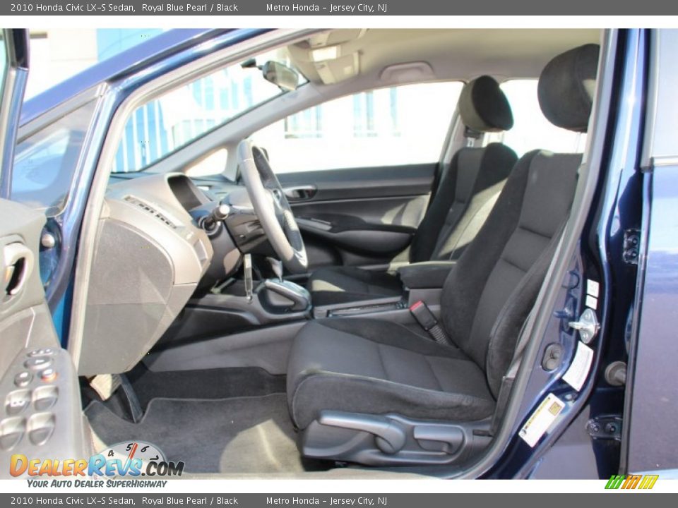 2010 Honda Civic LX-S Sedan Royal Blue Pearl / Black Photo #12