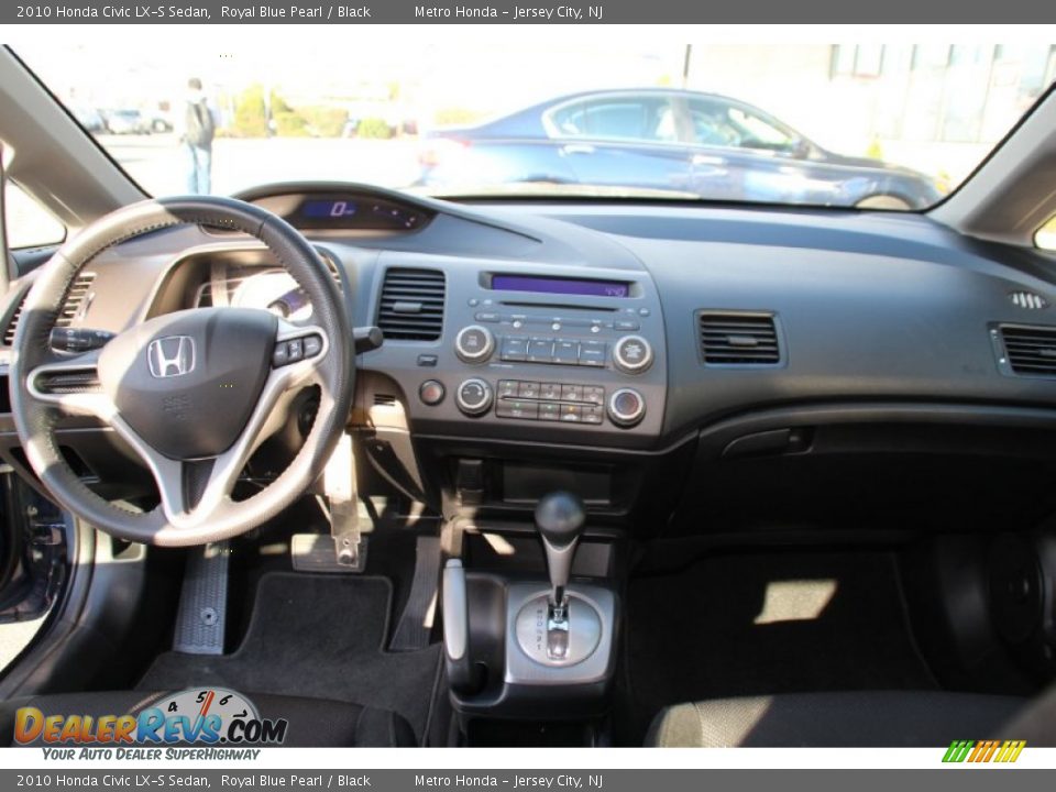 2010 Honda Civic LX-S Sedan Royal Blue Pearl / Black Photo #13