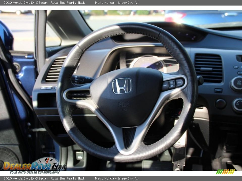2010 Honda Civic LX-S Sedan Royal Blue Pearl / Black Photo #16